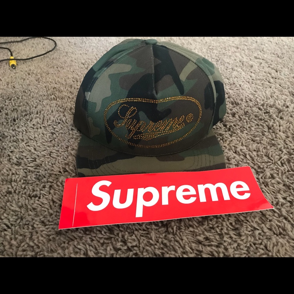Supreme gold studded SnapBack